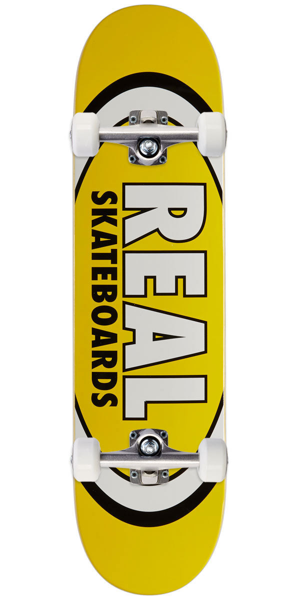 Real Team Classic Oval Skateboard Complete - Yellow - 8.06