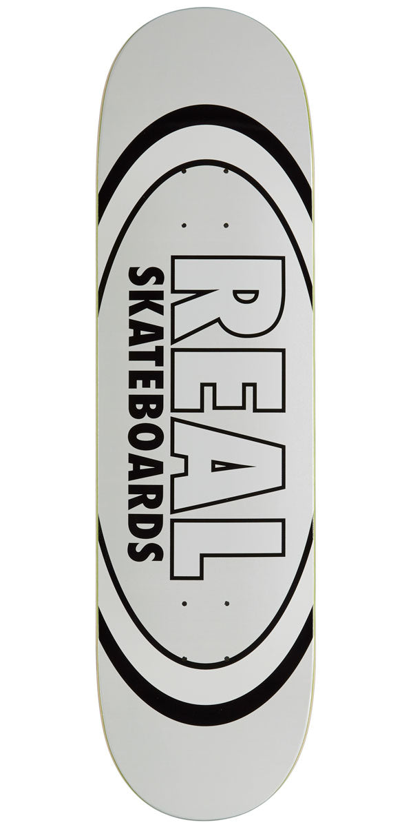 Real Team Classic Oval Skateboard Deck - White - 8.38