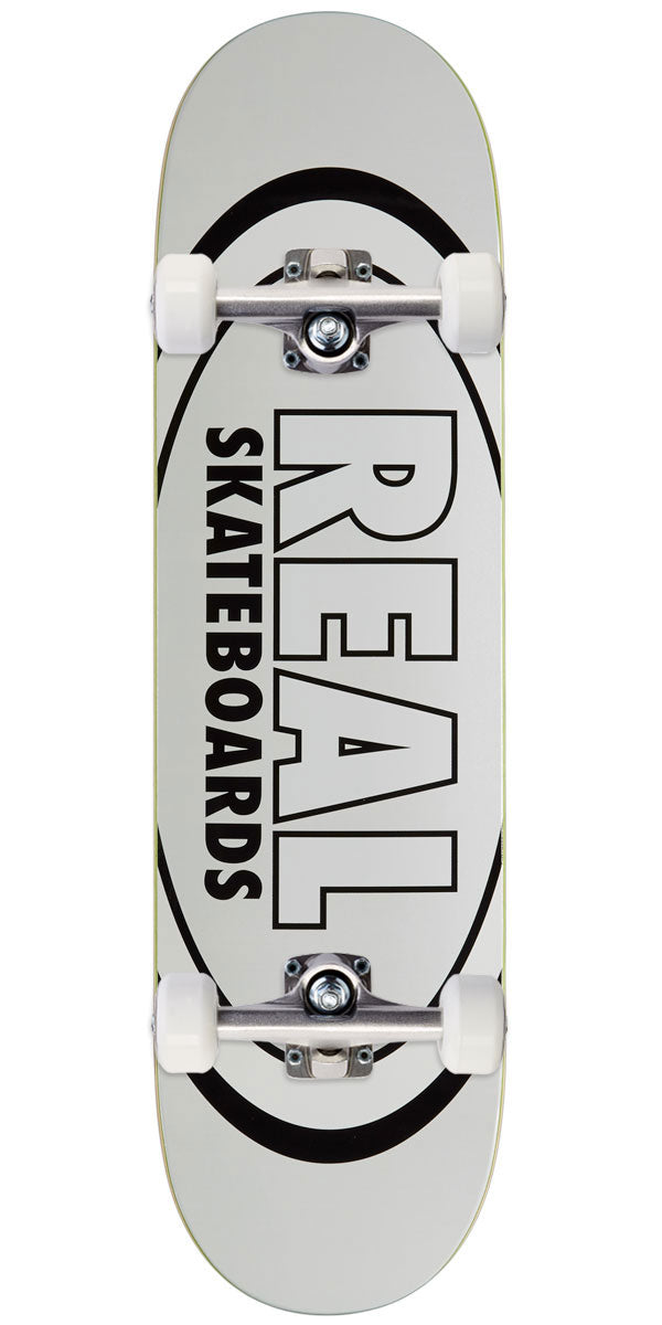 Real Team Classic Oval Skateboard Complete - White - 8.38