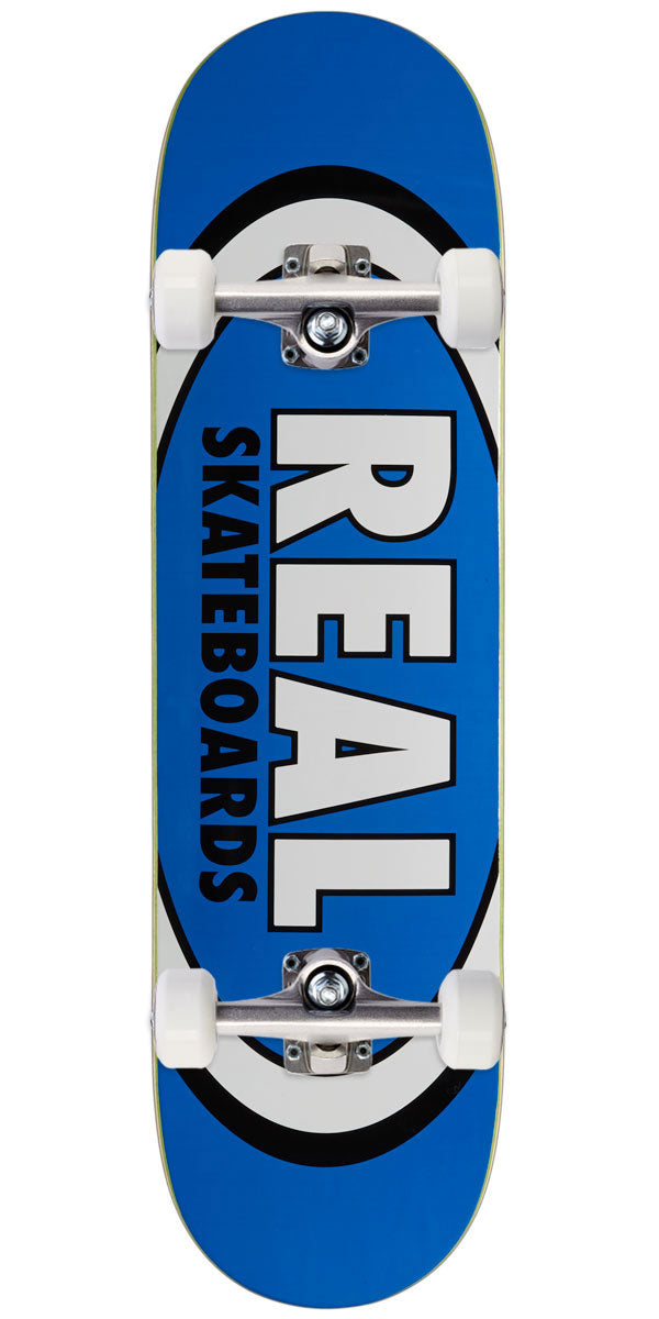 Real Team Classic Oval Skateboard Complete - Blue - 8.50