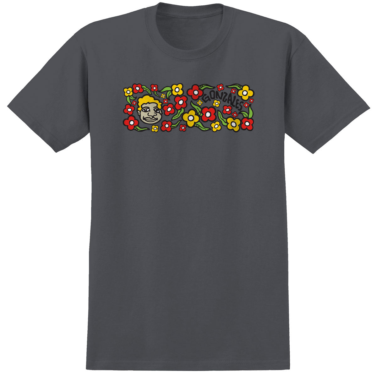Krooked Sweatpants T-Shirt - Charcoal/Multi Color – Daddies Board Shop