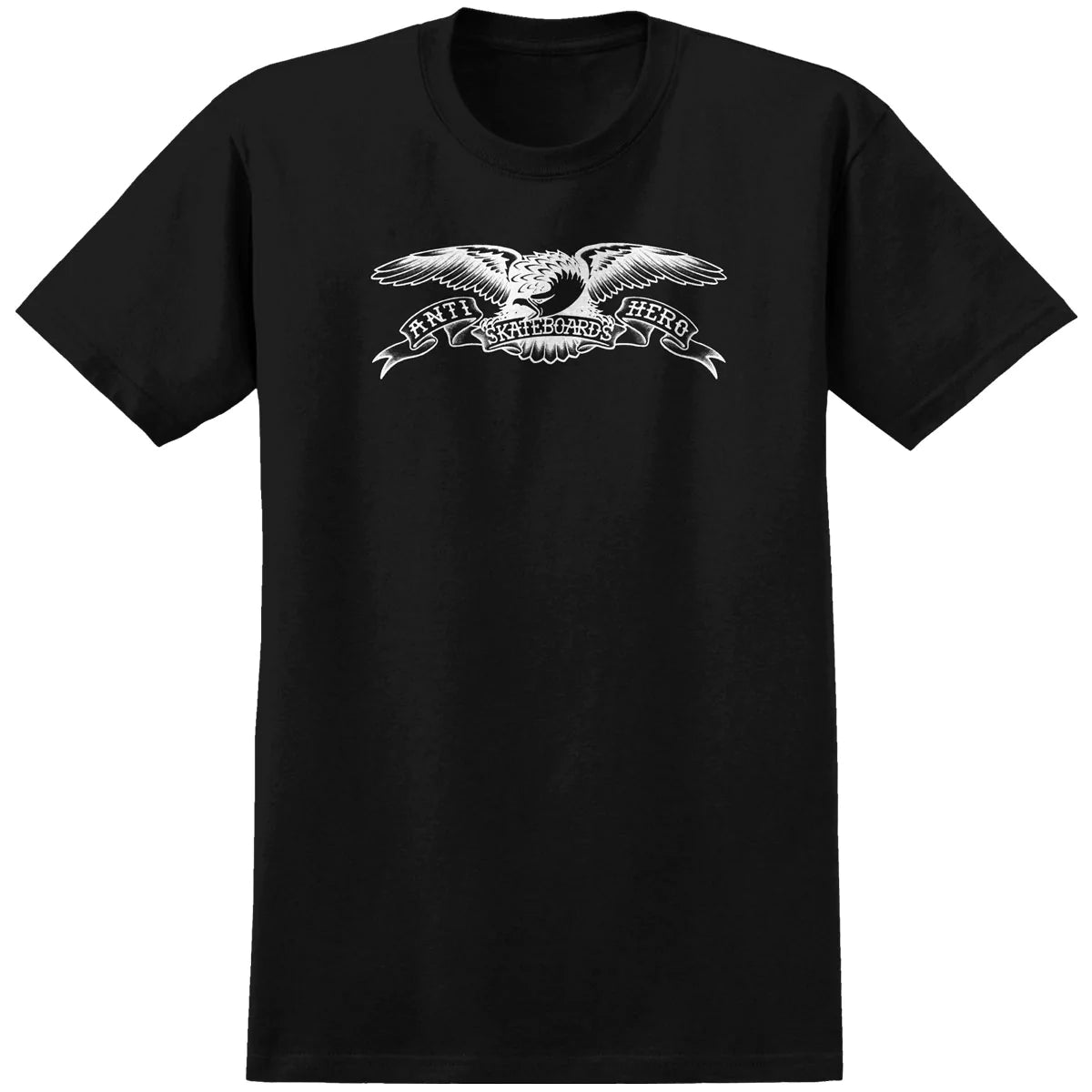 Anti-Hero Basic Eagle T-Shirt - Black/White Discharge image 1