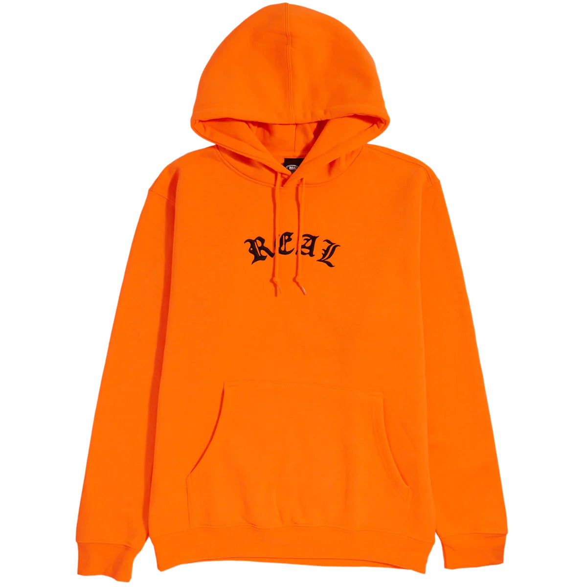 Real Script Hoodie - Safety Orange/Black image 1