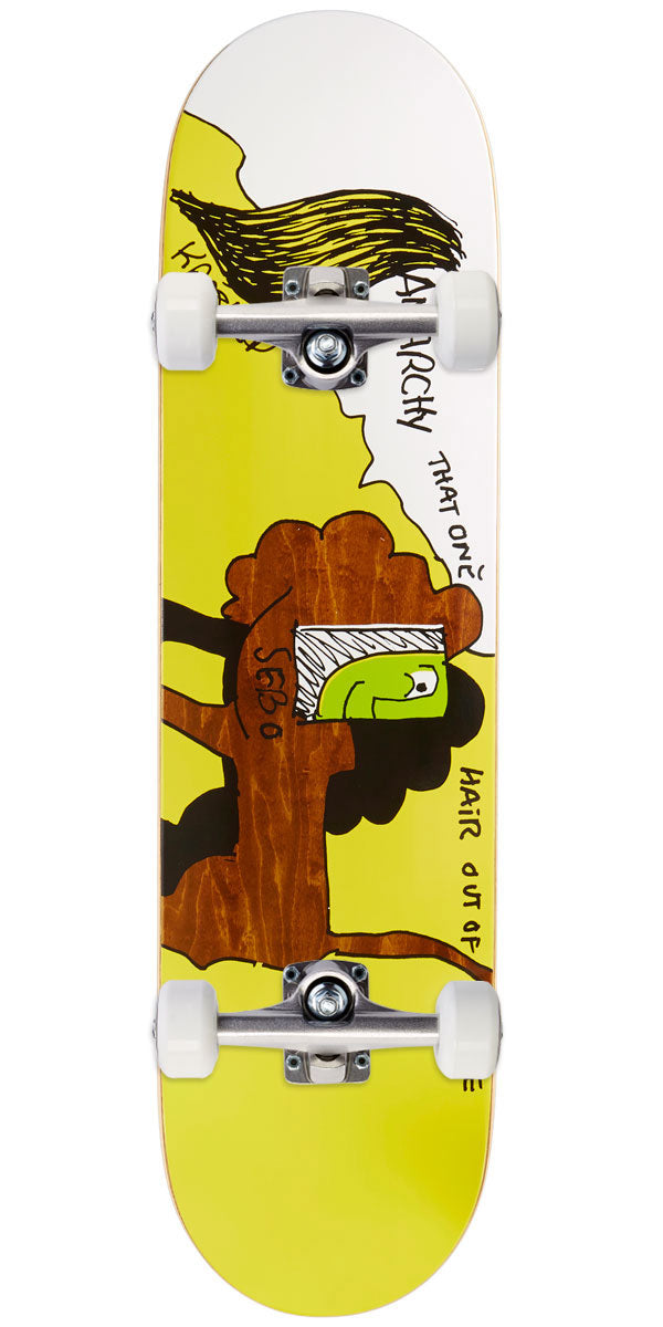 Krooked Sebo Anarchy Skateboard Complete - Yellow - 8.12