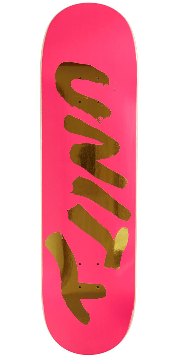 Unity Wet Gold Skateboard Deck - Pink - 8.75
