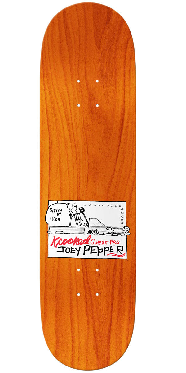 Krooked Joey Pepper Guest Pro Skateboard Complete - Yellow - 8.25
