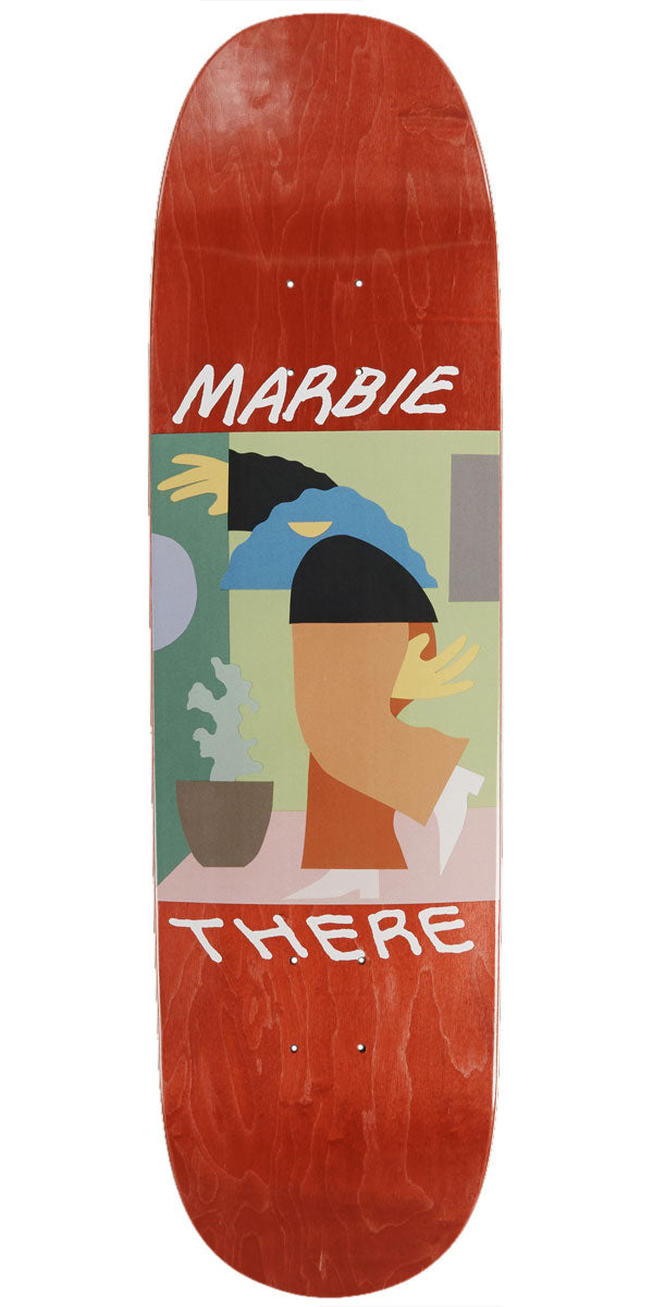 There Marbie Trying To Be Cool Skateboard Deck - Red - 8.50