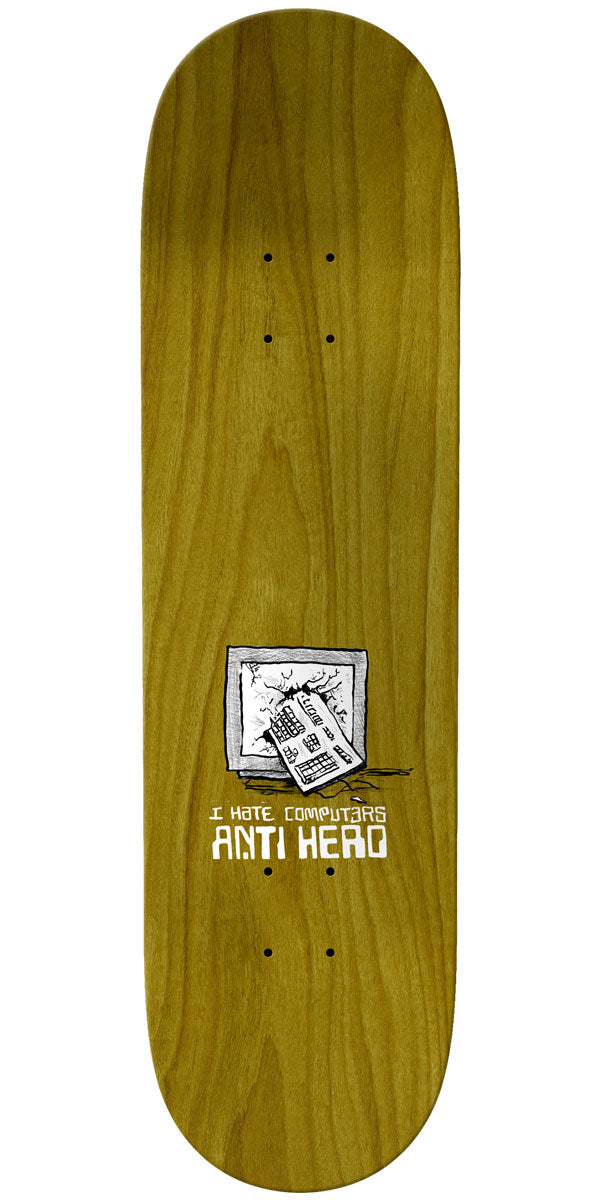 Anti-Hero Raney I Hate Computers Skateboard Deck - Orange - 8.40