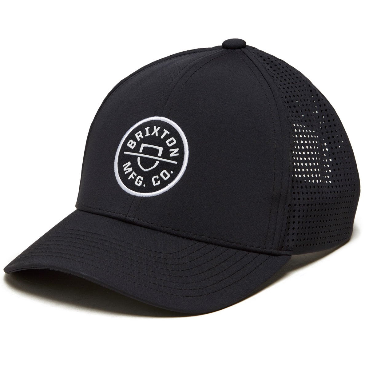 Brixton Crest X Mp Snapback Hat - Black image 1