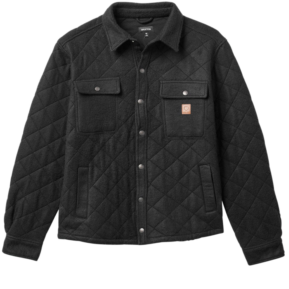 Brixton Cass Quilted Fleece Jacket - Black image 4