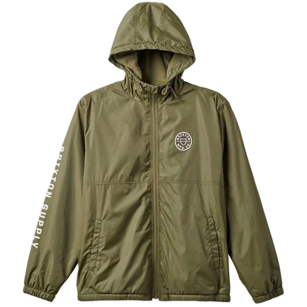 Brixton Claxton Crest Lined Jacket - Military Olive image 2