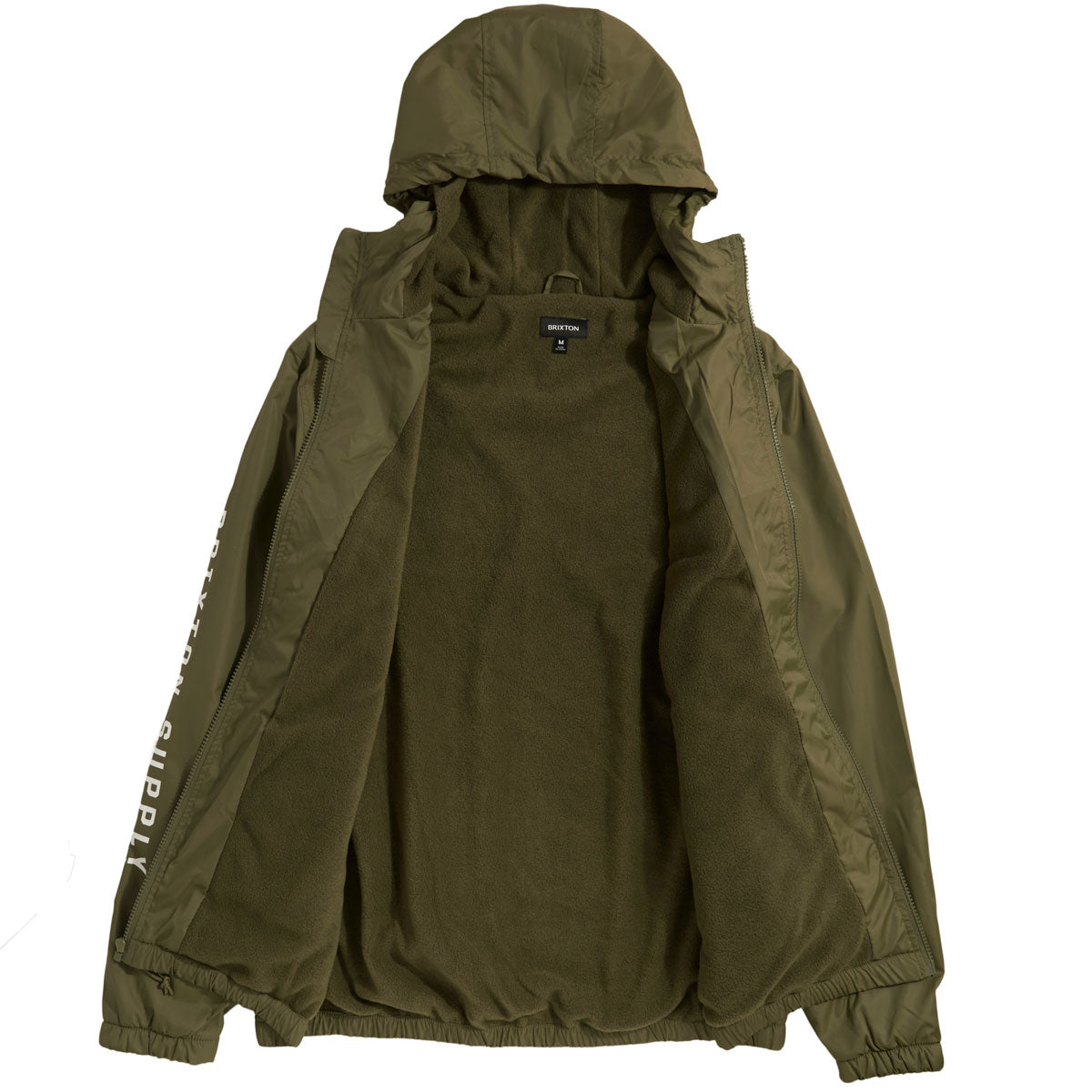 Brixton Claxton Crest Lined Jacket - Military Olive image 3