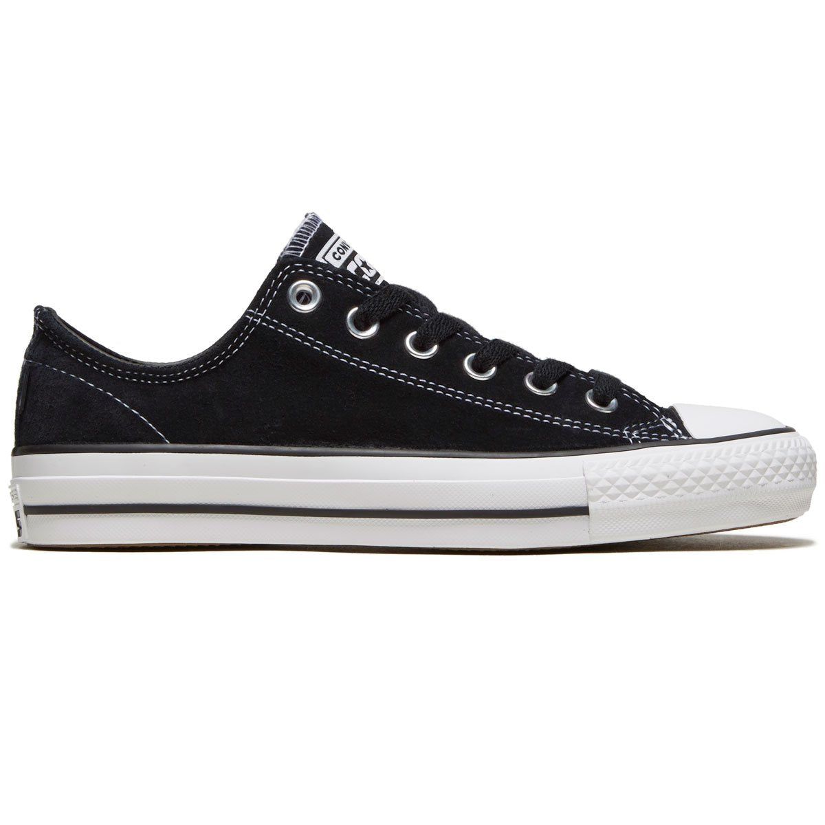 Converse Chuck Taylor All Star Pro Suede Ox Shoes - Black/Black/White image 1