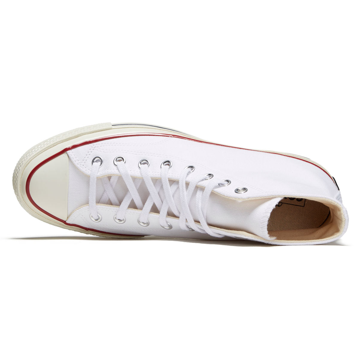 Converse Chuck 70 Hi Shoes - White/Garnet/Egret image 3