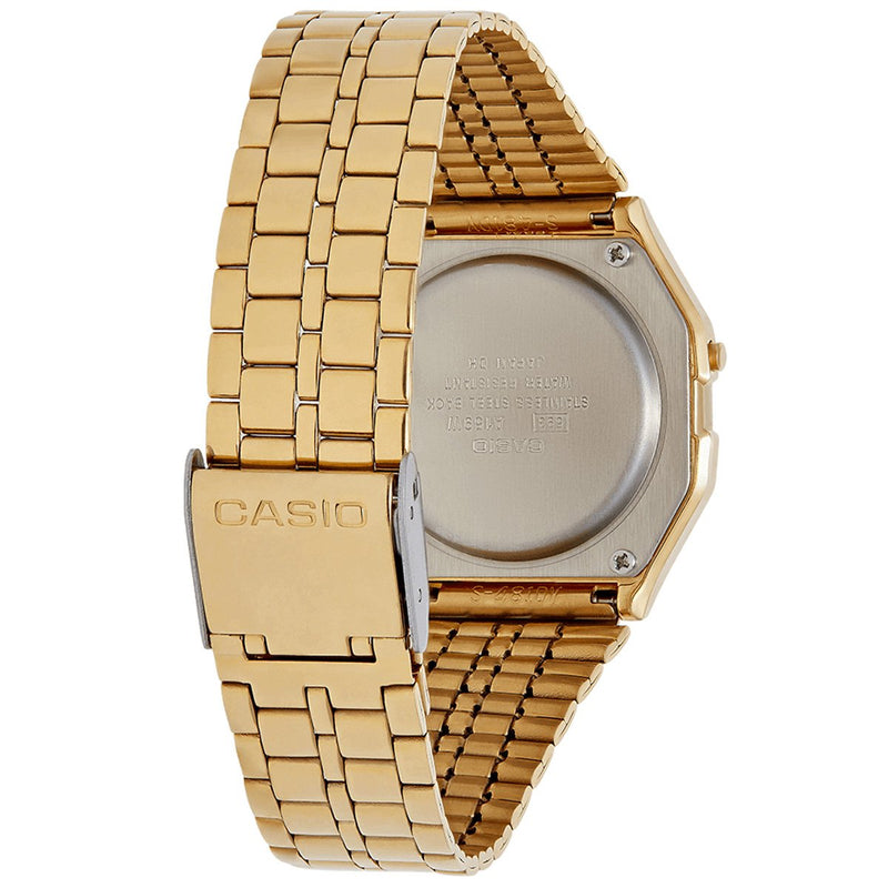 Casio A158WETG-9A Watch - Vintage Mirror Dig Gold