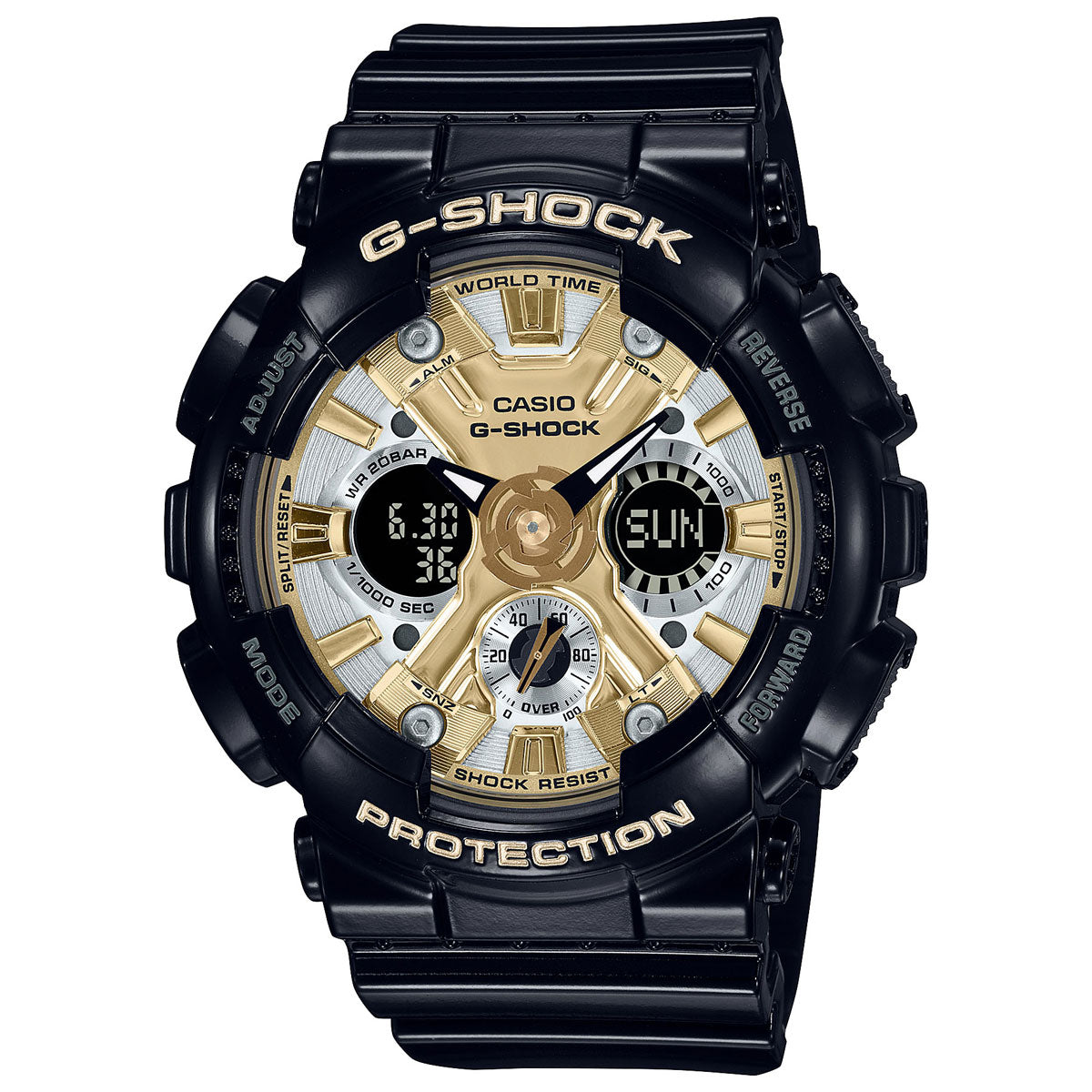 G-Shock GMAS120GB-1A Watch - Black/Gold image 1