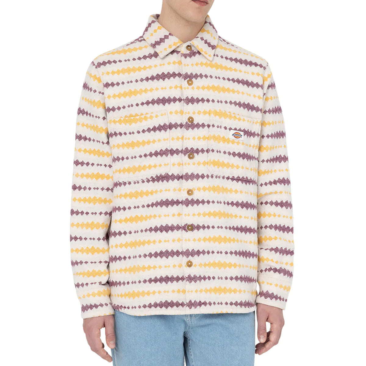 Dickies Falkville Shirt - Ecru/Grape Tine image 1