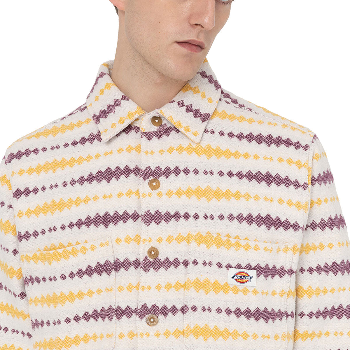 Dickies Falkville Shirt - Ecru/Grape Tine image 2