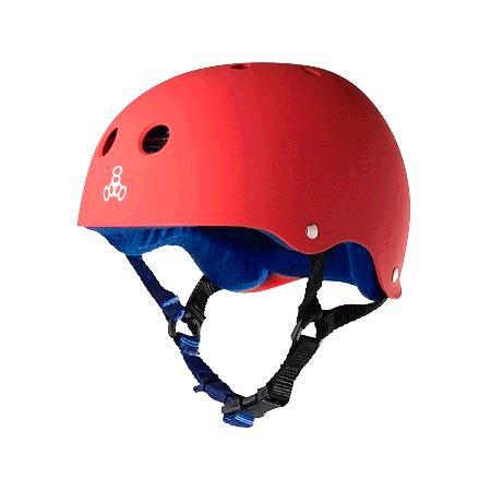 Triple Eight Sweatsaver Helmet - United Red Rubber image 1