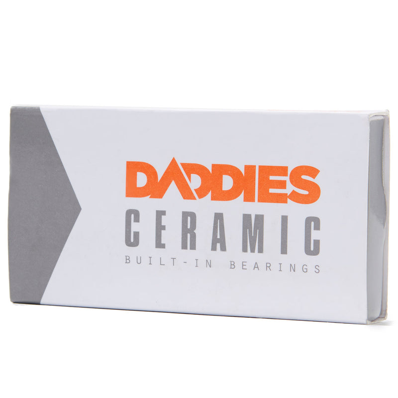 Daddies Ceramic Built In Skateboard Bearings - White
