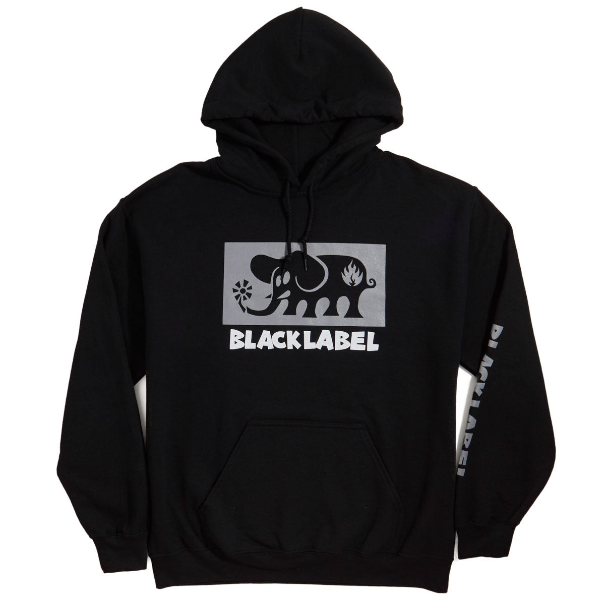 Black Label Elephant Block Hoodie - Black image 1