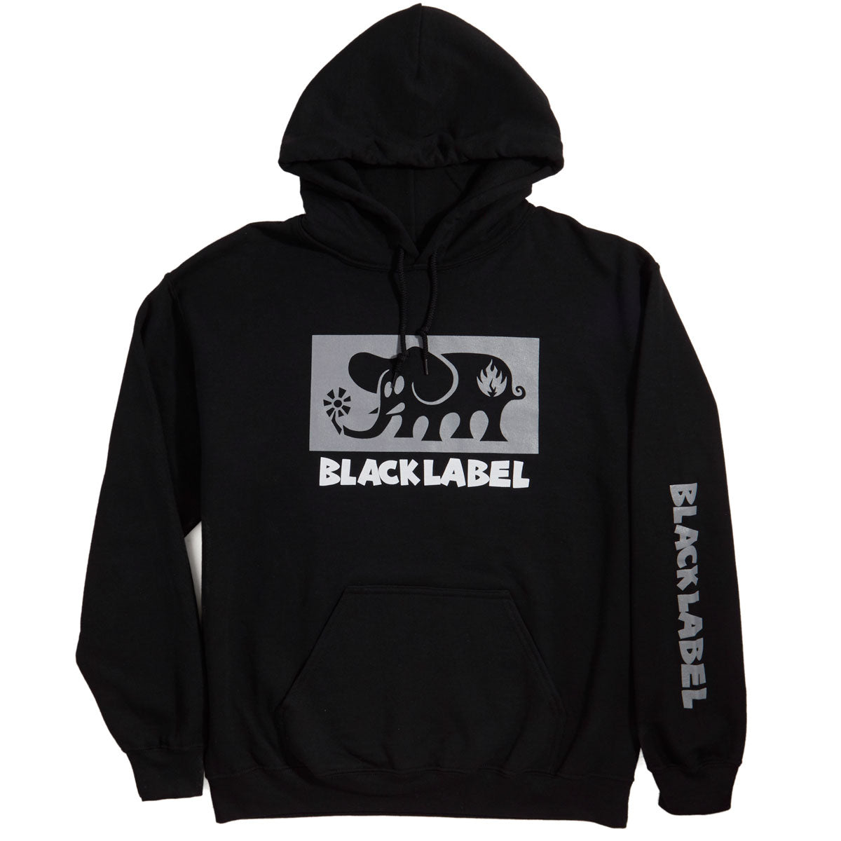 Black Label Elephant Block Hoodie - Black image 2