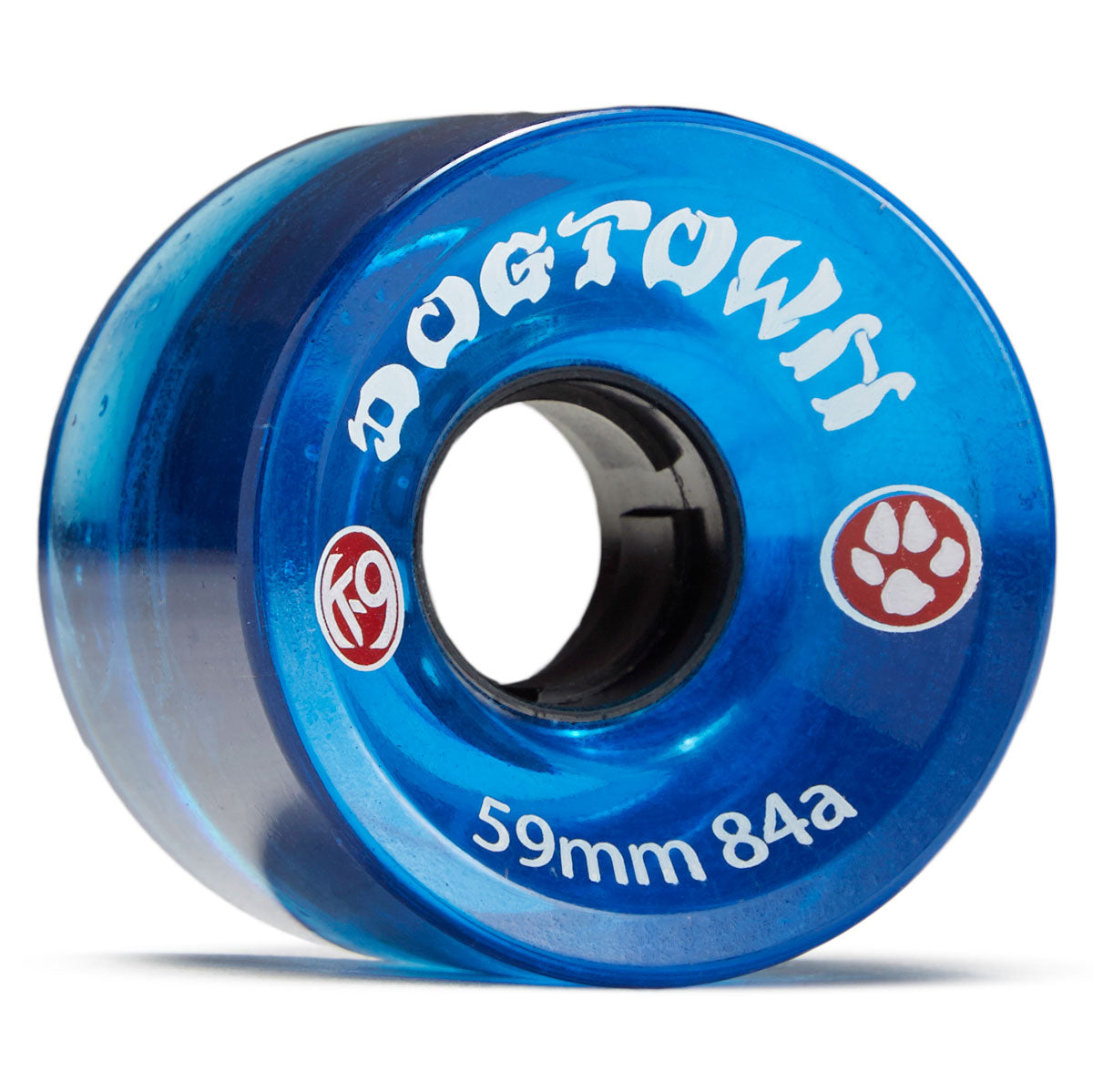 Dogtown K-9 84a Premium Cruiser Skateboard Wheels - Clear Blue - 59mm image 1