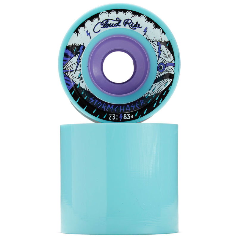 Cloud Ride Storm Chasers 83a Longboard Wheels - Blue - 73mm