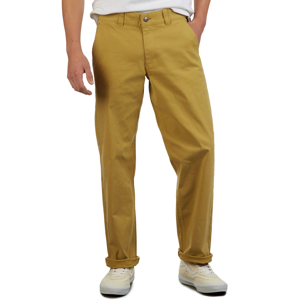 CCS Standard Plus Relaxed Chino Pants - Dark Mustard image 4