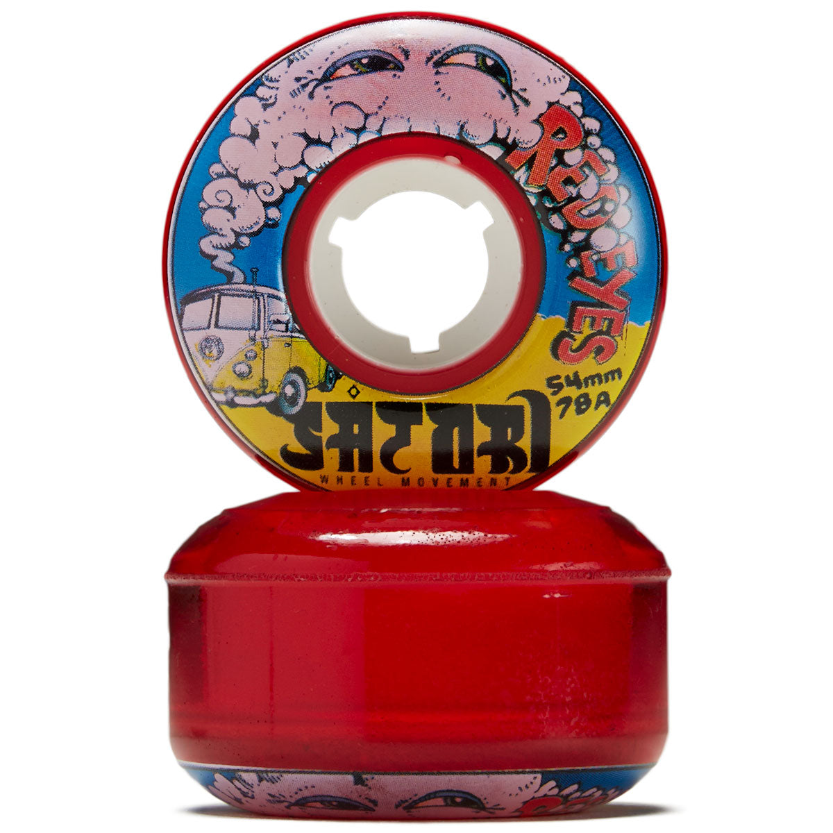 Satori Movement Red Eye Cruiser 78a Skateboard Wheels - 54mm image 2