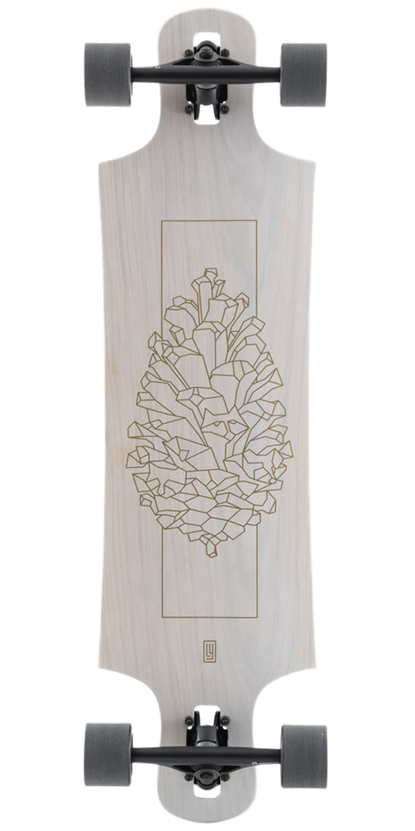 Landyachtz Drop Hammer White Pinecone Pre-Built Longboard Complete image 1