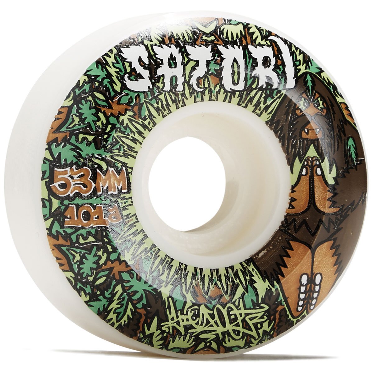 Satori Movement Big Foot Conical 101a Skateboard Wheels - 53mm image 1