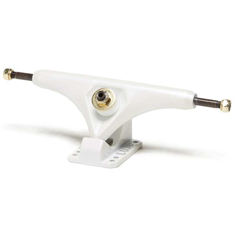 Luxe Lite 180mm Hollow Kingpin Longboard Trucks - Blizzard White