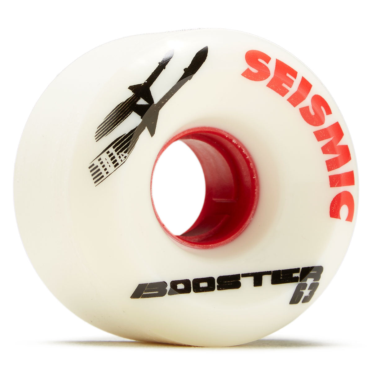 Seismic Booster 101a Longboard Wheels - White - 63mm image 1