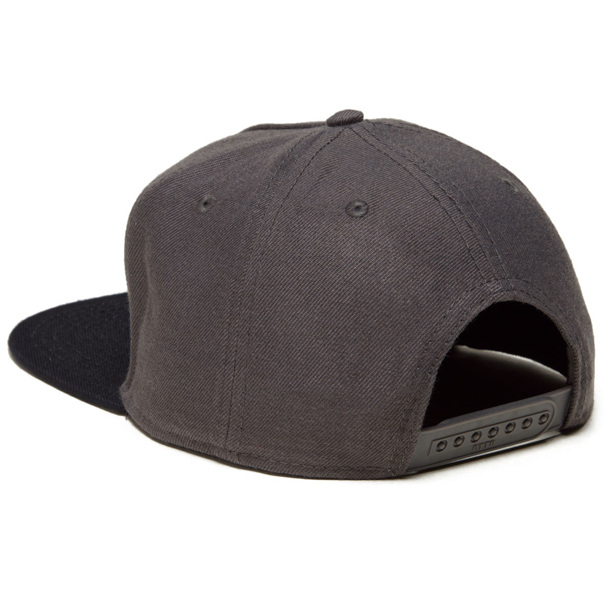 Dogtown Cross Letters Snapback Hat - Charcoal Grey/Black image 2