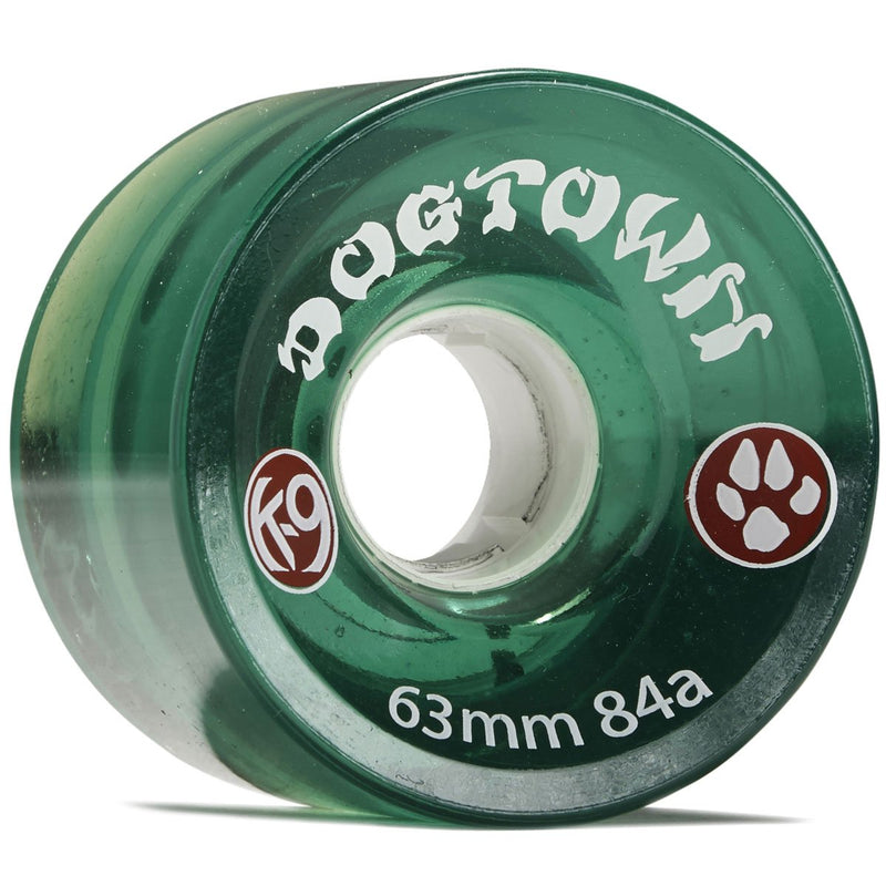 Dogtown K-9 Cruiser 84a Skateboard Wheels - Clear Green - 63mm