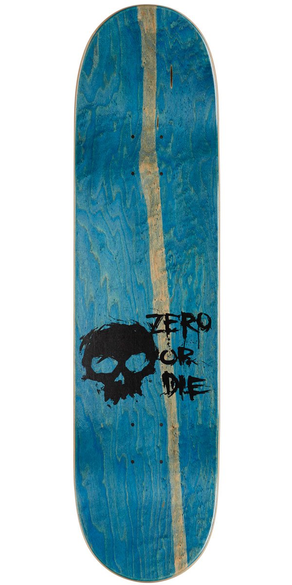 Zero Blood Text Skateboard Deck - 8.25