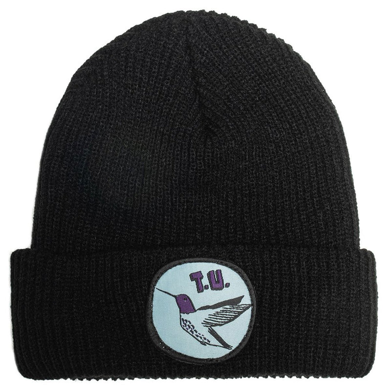 Transportation Unit Hummingbird Beanie - Black/Baby Blue/Purple'