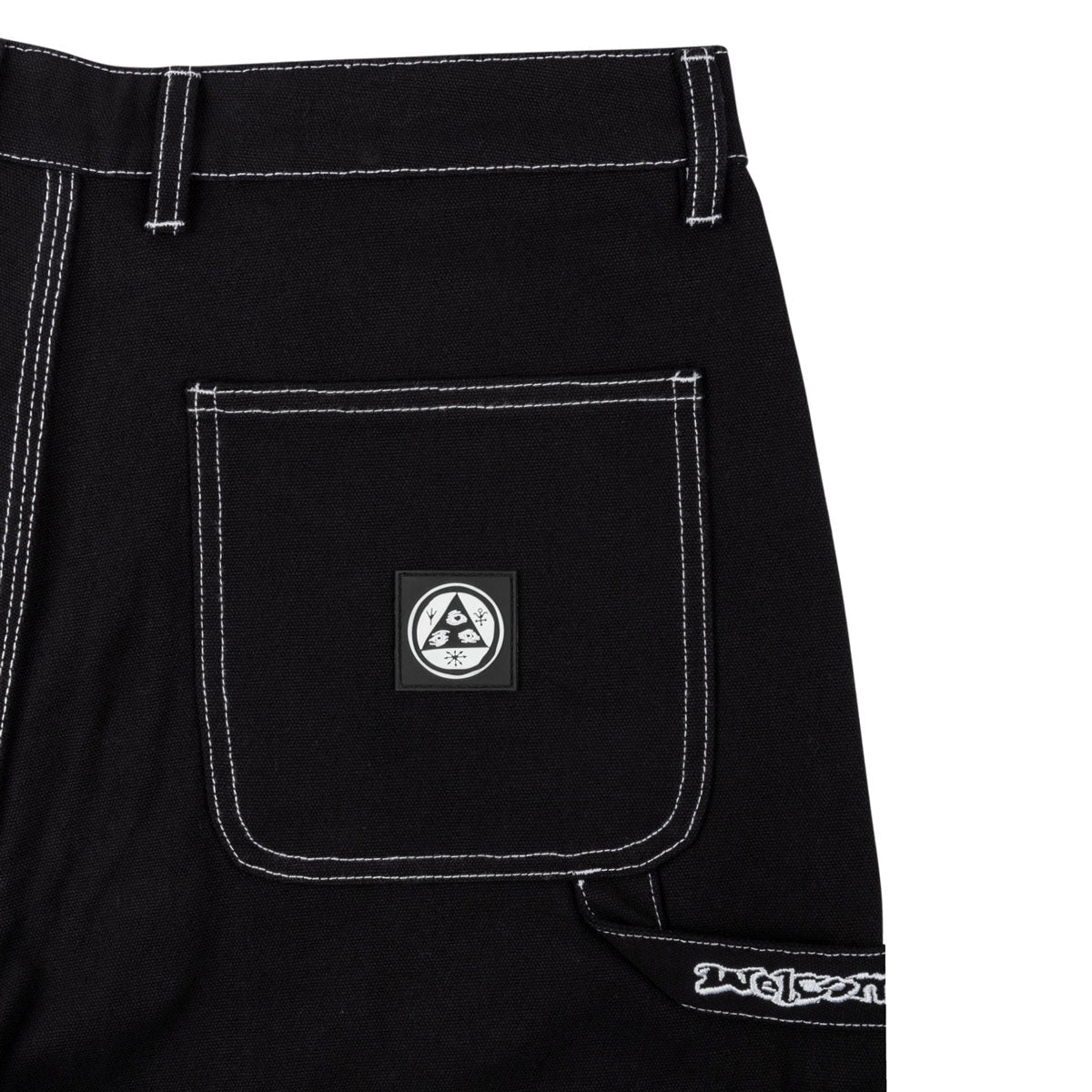 Welcome Brace Canvas Carpenter Shorts - Black image 3