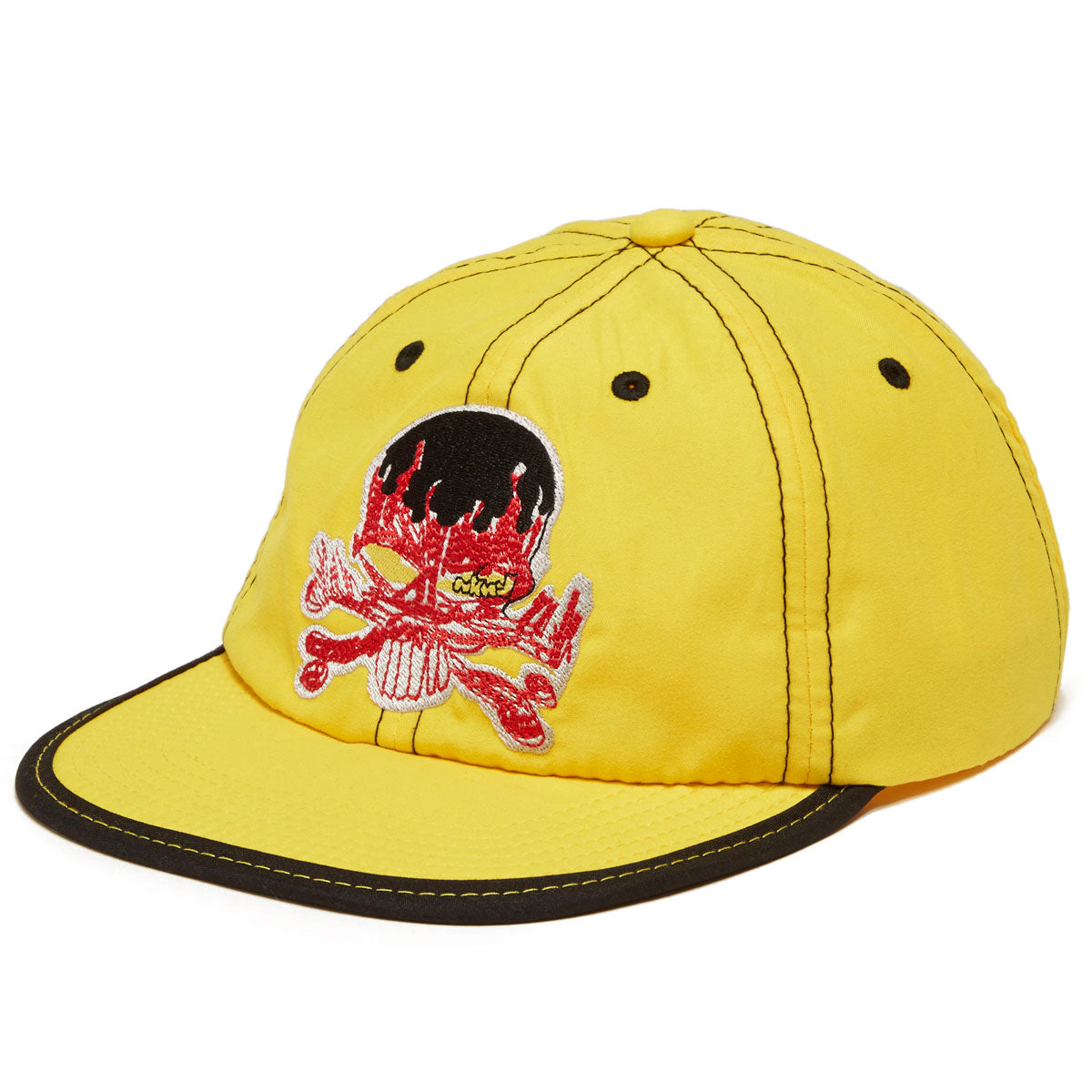 WKND Skull Floppy 6 Panel Hat - Yellow image 1