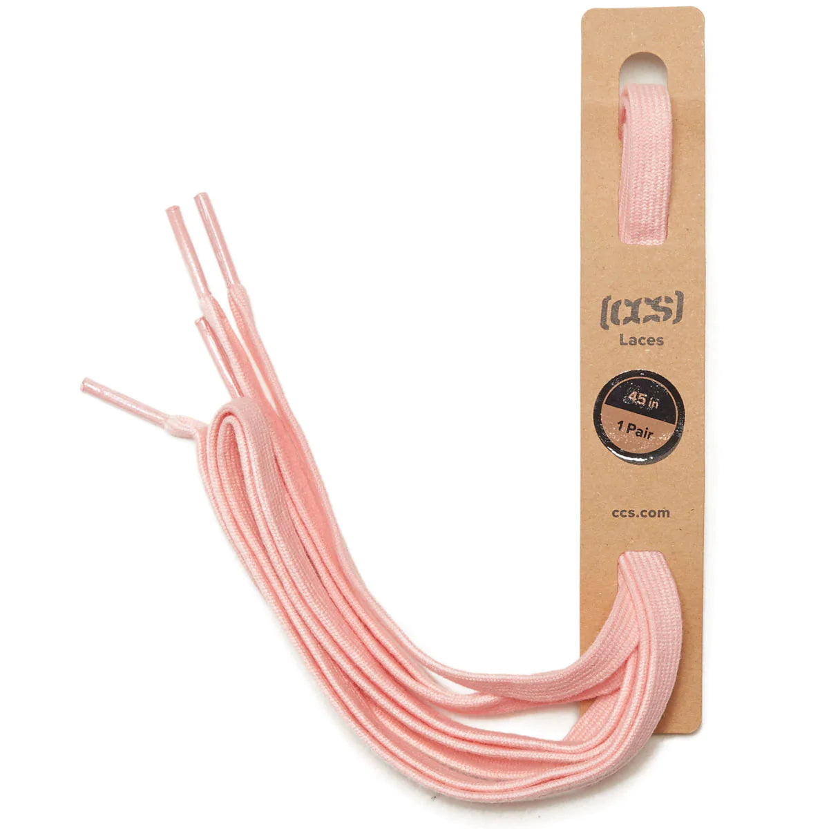 CCS Flat Lace Shoelaces - Light Pink - 45