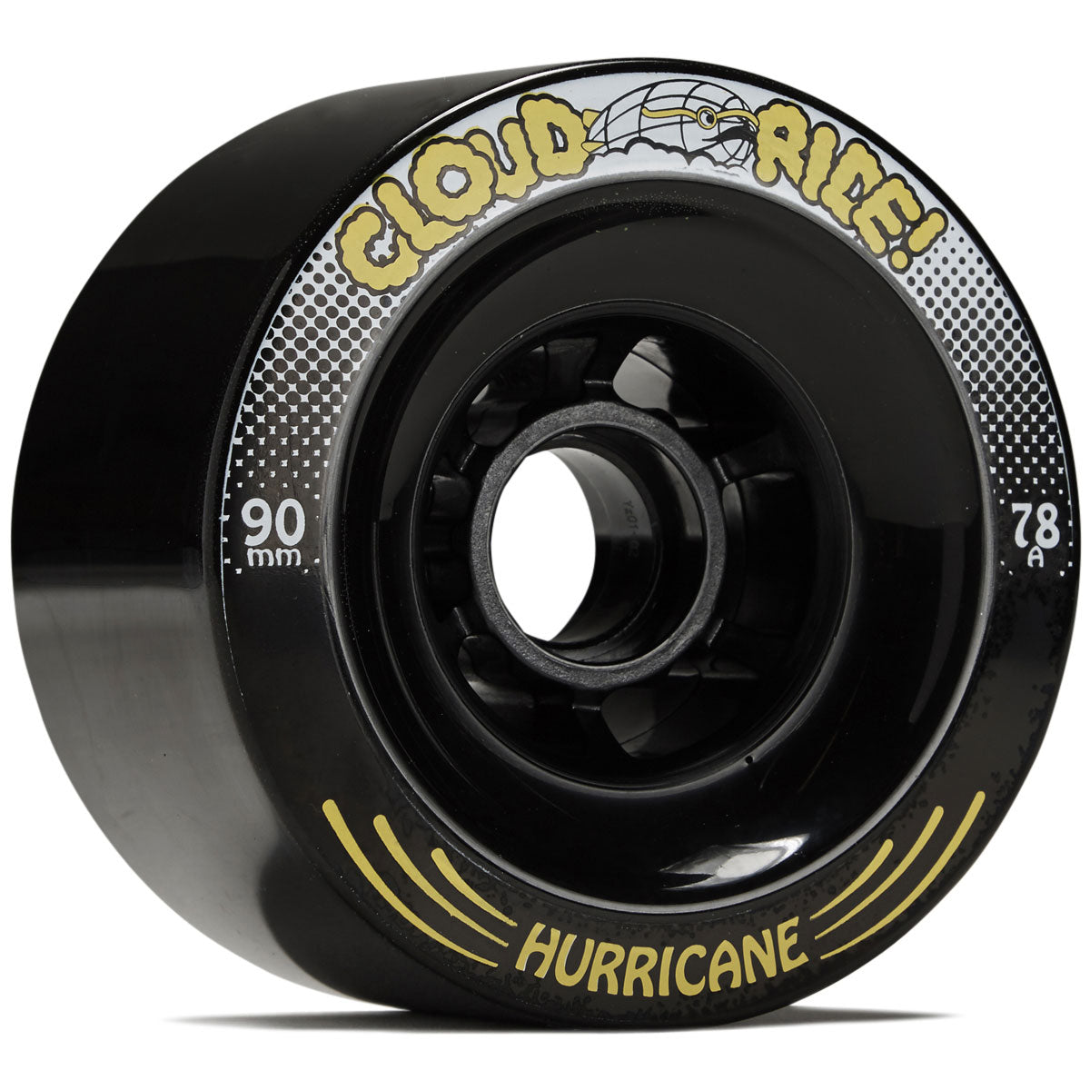 Cloud Ride Hurricanes 78a Longboard Wheels - Black - 90mm image 1