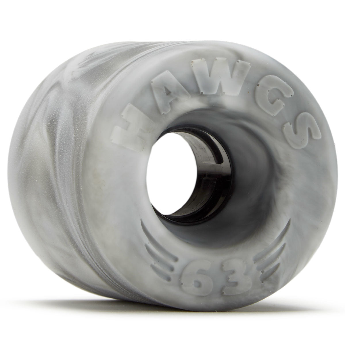 Hawgs Doozies 78a Stone Ground Longboard Wheels - Grey/White Swirl - 63mm image 1