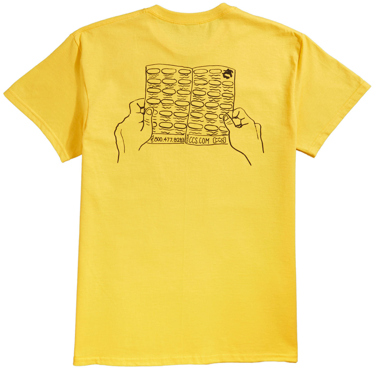CCS Catalog Sketch T-Shirt - Yellow/Black image 2