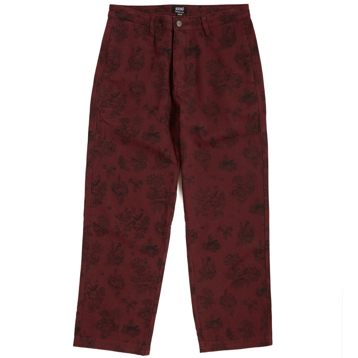CCS Original Relaxed Toile Chino Pants - Oxblood image 1