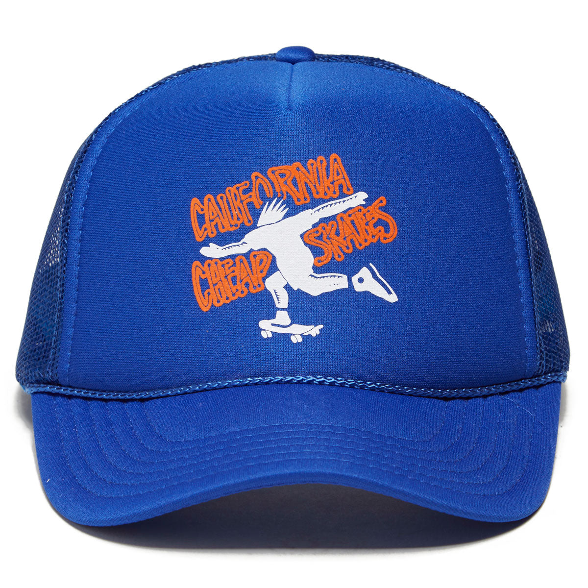 CCS Cheapskates Mesh Trucker Hat - Royal/White/Orange image 3