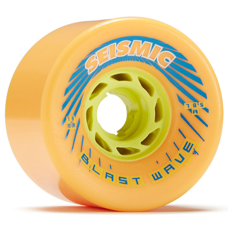 Seismic Blast Wave 78.5a Longboard Wheels - Mango - 78mm