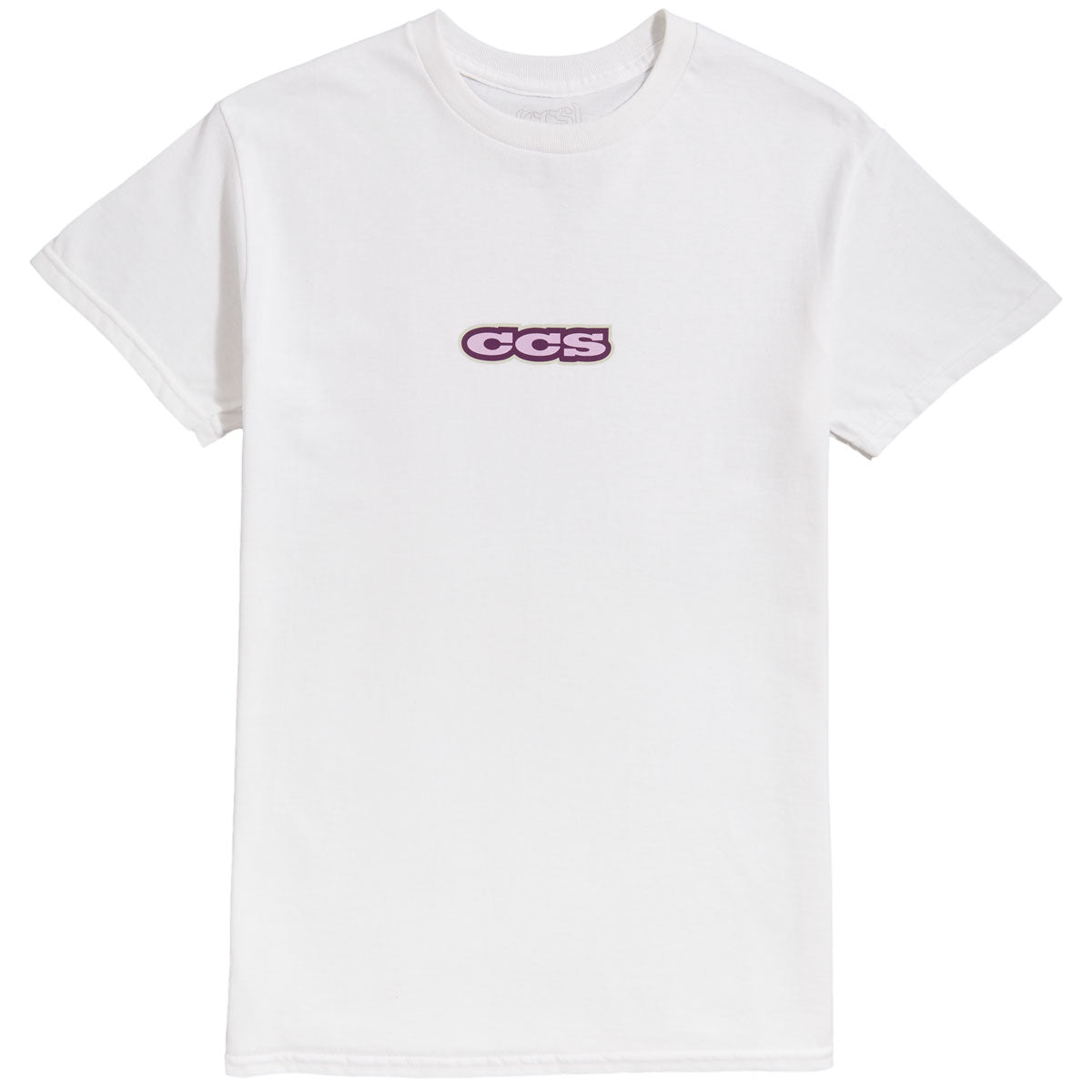 CCS 96 Logo T-Shirt - White/Lilac/Silver image 1