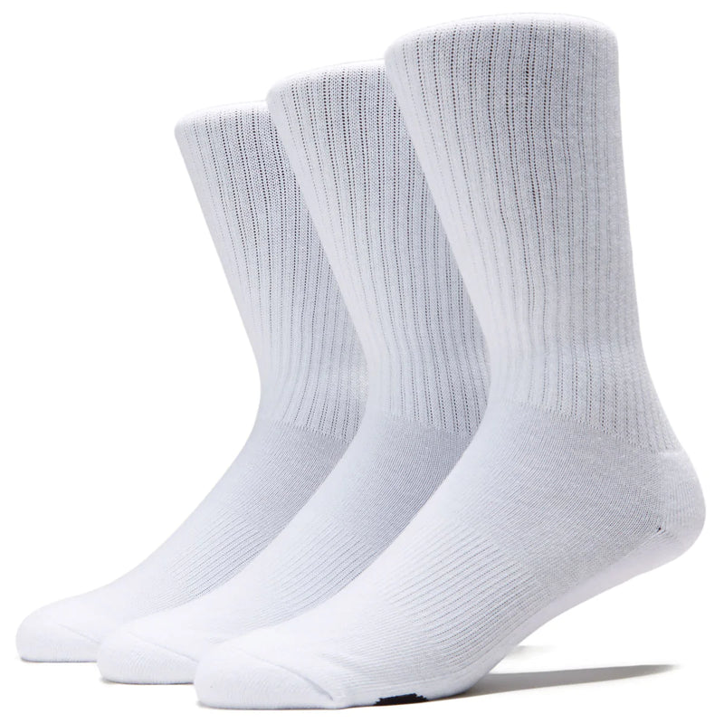 CCS Basics 3 Pack of Socks - White