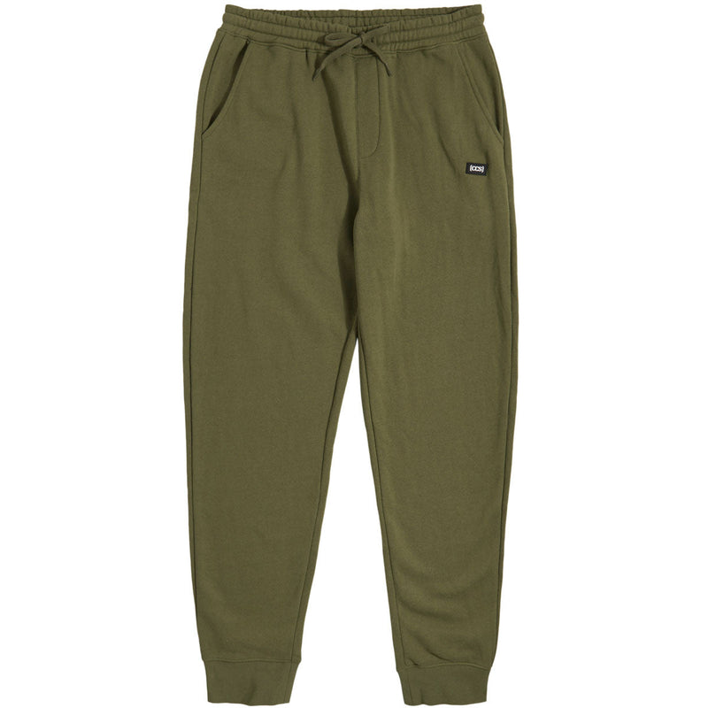 CCS Logo Rubber Patch Sweat Pants - Army Green